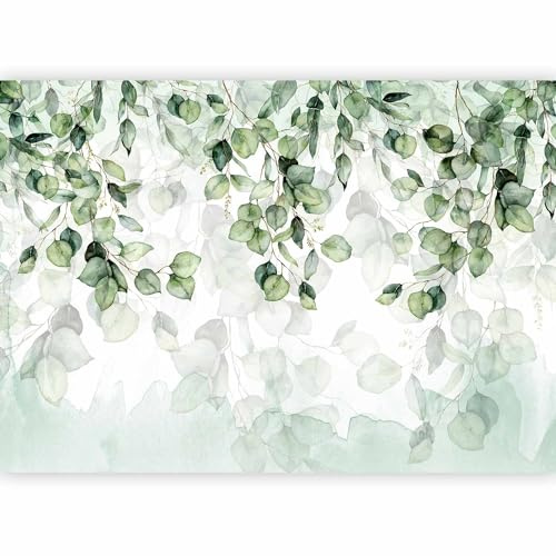 murando - Carta da Parati Moderna Spessa per Soggiorno, Foglie, 200x140 cm