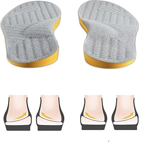 Goofort Solette ortopediche per correggere la postura, 4 in 1, in gel, per donne e uomini, fascite plantare, pronazione, piedi piatti, supporto per arco alto, metatarsalgia X/O, valgo, varo