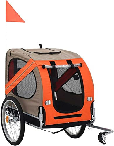 fahrrad anhänger 2-in-1-Hundefahrradanhänger, Haustierwagen-Fahrradwagen For Kleine, Mittlere Oder Große Hunde Hundefahrradanhänger Robuster Rahmen, Einfach An Fahrräder Anzuschließen Und Zu Trennen (