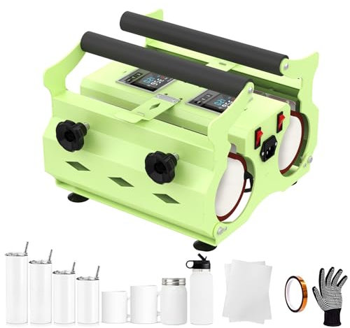 JCSRYD Mug Press Presse à Chaud pour Gobelet, Machine de Presse à Tasses pour 30oz, 20oz, 16oz, 11oz, Presse a Chaud, pour Feuilles d'encre Infusibles, Papier de Sublimation