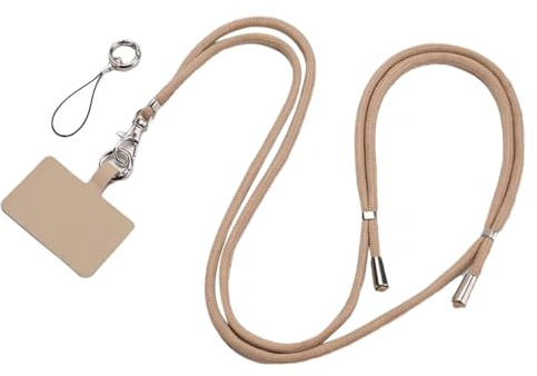 Chaîne de téléphone portable à suspendre en nylon, compatible avec les téléphones portables et smartphones, chaîne à bandoulière, coque avec cordon, cordon pour téléphone portable - Combinable