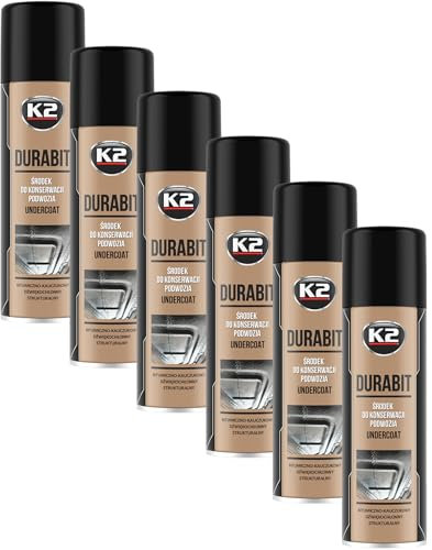 K2 Spray Antigravilla Protección de Bajos Pack de 3 Bituminosa Protector de Chasis y Umbrales, Efecto Fonoabsorbente y Anticorrosión - 500 ML