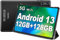 YESTEL Tablette 10 Pouces avec 12 Go RAM + 128 Go ROM (TF 1TB), Android Tablette Tactile avec GPS, 5G Wi-FI, 8 cœurs 2.0 Ghz, 6000mAh, Bluetooth 5.0, 5MP + 8MP, Étui de Protection, Noir