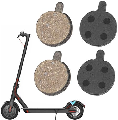 Yuiturt 2 Paar Bremsbelag für Xiaomi Pro/Pro2, Scooter Scheibenbremsbelag für Xiaomi Elektro Scooter Pro 2/Pro, Ersatzbremsbeläge für Elektroroller 22,9x18,5x4mm