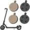 Yuiturt 2 Paar Bremsbelag für Xiaomi Pro/Pro2, Scooter Scheibenbremsbelag für Xiaomi Elektro Scooter Pro 2/Pro, Ersatzbremsbeläge für Elektroroller 22,9x18,5x4mm
