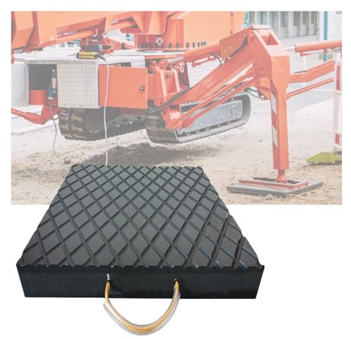 Robuste, quadratische Kranausleger-Wagenheber mit Seilgriff, 40 x 40 x 5 cm, ideal für Camper-Stabilisatorbeine und Schaufelwagen, langlebige Konstruktion für Kranabbrecher und Abschleppwagen.