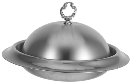 LALADEFIEE Picnic Plates Bowls Stainless Steel Steak Boards Versatile Elegant Easy to Clean Restaurant Grade