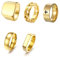 XSDSLS 5 Stück Vintage Gold Ringe Set für Herren Edelstahl Daumenring Knuckle Quadrat Bandringe Kreuz Knöchel Ringe Stapelbare Fingerringe Geburtstag Geschenke für Herren (11)