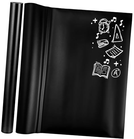 SHINEOFI 2 Piezas Película De Pizarra Autoadhesiva Pegatina De Pizarra Para Cocina y Oficina Para Escribir y Dibujar Cualquier Superficie Lisa