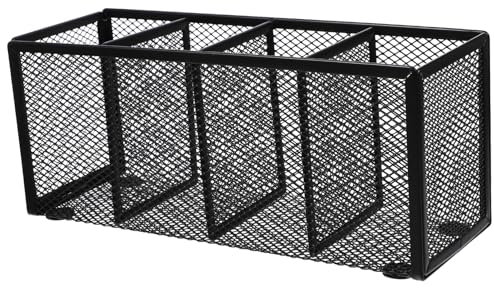 OSALADI Schreibtisch Organizer Metall Mit Fächern Mesh Pen Pencil Holder Für Aufbewahrung Von Stiften Bleistiften Und Im Büro Oder Zuhause