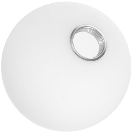 KONTONTY Pantalla De Lámpara Esférica 200 Mm Para Bombillas E27, Cristal Esmerilado Blanco Lechoso, Antideslumbrante, Casquillo Roscado, Para Lámparas Colgantes Interiores
