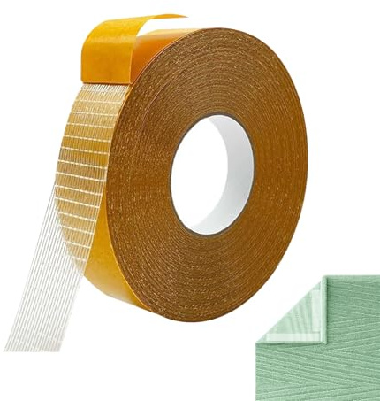 Musiook 1 PCS 20M Hemming Tape for Trousers, Heavy Duty Double Sided Fabric Tape for Clothes, Curtains, Rug, and Carpet Tapes Double Sided Heavy Duty, Strong No-Sew Adhesive for Fast Repairs