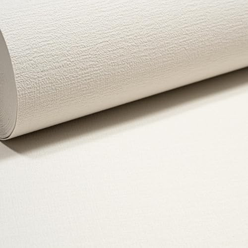 SOPHIE LAURENCE Plain Off White Textured Wallpaper Free Match Paste The Wall Living Room Hallway Cream Embossed
