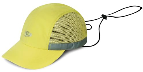 CLAPE sommar meshkeps med hakband för män kvinnor sportkeps, BSSC2573-gul, one size
