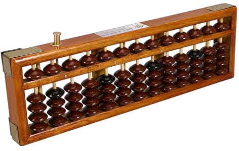 ERINGOGO Colonne de boulier vintage chinois pour garçons et filles adultes Outil d'apprentissage Abacus Outil de comptage arithmétique