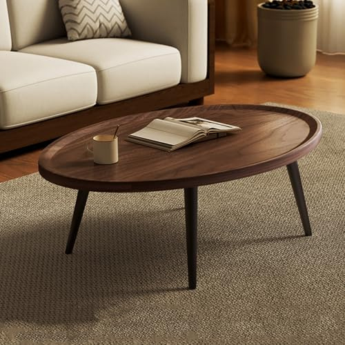 Mesa auxiliar redonda, mesa auxiliar baja, tablero de MDF y acero al carbono, duradera, impermeable, resistente a los arañazos, combinación flexible de mesas altas y bajas para sala de estar