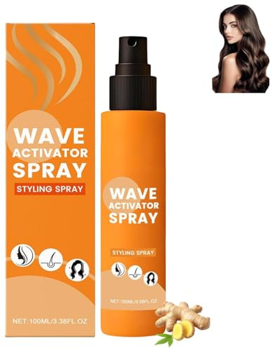 Spray Activador de Ondas para Cabello Natural, Spray Antifrizz, Anti-Rizado y Revitalizante, Definidor, para Mujeres y Hombres, Viajes, Hogar, Salón, Uso Diario