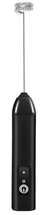 Generico Montalatte Frullino for le uova portatile for a 3 velocità Miscelatore for caffè Bevanda schiumosa Bacchetta for schiuma da cucina(D01-B)