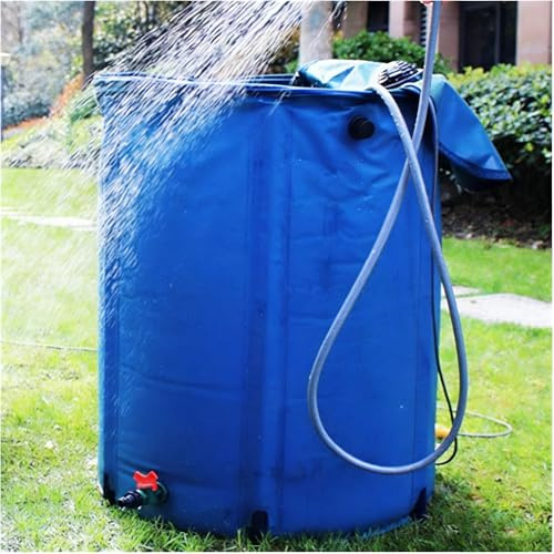 Barile pieghevole per pioggia, sistema portatile di raccolta dell'acqua piovana da giardino con kit di beccucci e troppopieno, PVC resistente, per una conservazione efficiente dell'acqua