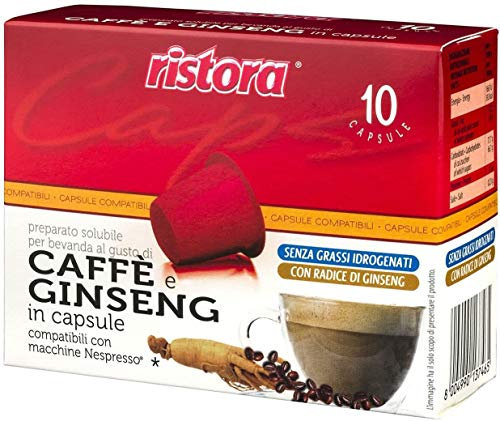 Nespresso compatibles 240 capsules café et ginseng Resora