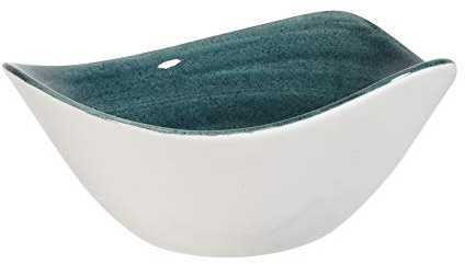 Churchill Stonecast -Triangle Bowl Schüssel- 26cl, Farbe wählbar (Rustic Teal)