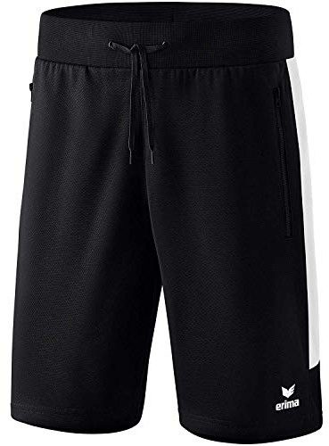 Erima Herren Squad Kurze Trainingsshort (1152004), schwarz/weiß, 3XL