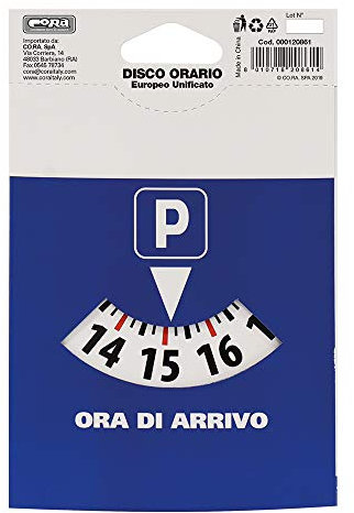 CORA Disco orario Tipo Europeo in cartoncino