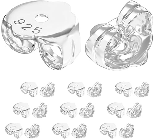 Aeon Replacement Earring Backs | 9ct Gold & 925 Sterling Silver | Butterfly Secure Locking Safety Backings | Earrings Stopper