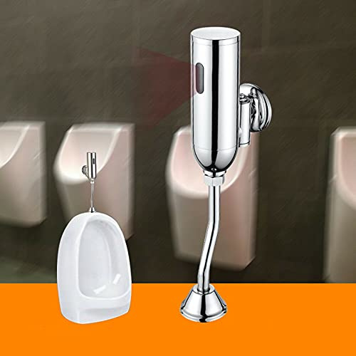 SHZICMY Automatischer Urinal Spülventil Sensor Spülarmatur Druckspüler G1/2 Wandmontage Intelligentes Berührungsloses Urinal Spülung Auto Urinal Spülset für Badezimmer (A)