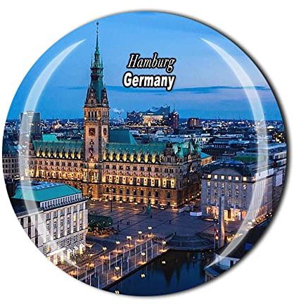 Hamburg Deutschland Kühlschrankmagnet Kristall Touristen Souvenir Geschenkkollektion Kühlschrank Magnet Aufkleber