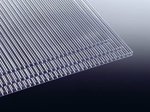Acrylshop24 Gewächshausplatten 3 STK. | Stärke 4mm | Stegplatten |robust und widerstandsfähig 605 mm (B) x 1500 mm