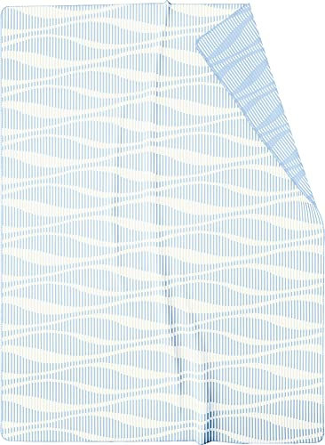 biederlack Wohndecke Surf Baumwollmischung blau/weiß Größe 150x200 cm