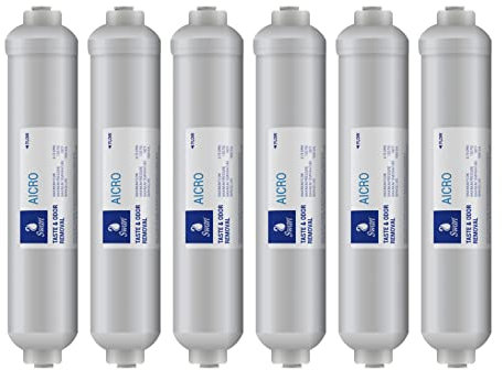 Bellerofonte Filtre en ligne avec charbon actif en granulés GAC 10 pouces, Pre filtre pour les installations à osmose inversée, installations traitement eau potable (6)