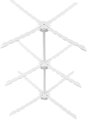 Plastic Pasta Drying Rack, 3 Layer Collapsible Household Noodle Dryer DIY Fondant Gum Flower Drying Rack Air Dry Stand