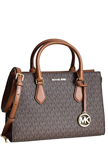 Michael Kors Sheila, Borsa a tracolla da donna di dimensioni medie, Marrone, Medium