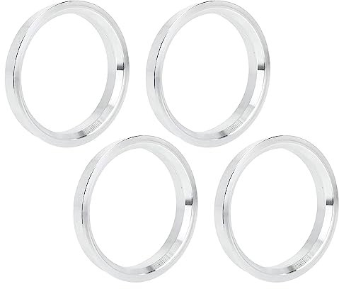 MACHSWON 4 anelli di centraggio per mozzo auto, in lega di alluminio, da 66,6 a 57,1 mm, distanziatori