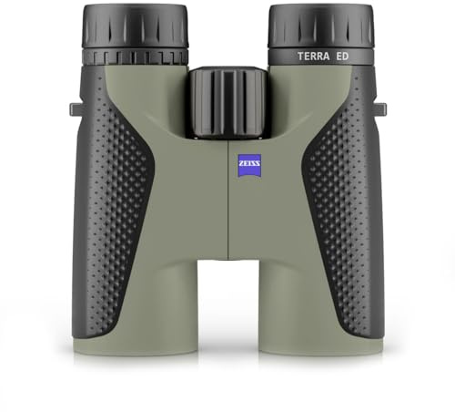 ZEISS Terra ED Fernglas 8x42 wasserdicht, schnelle Fokussierung mit beschichtetem Glas für optimale Klarheit bei jedem Wetter, für Vogelbeobachtung, Jagd, Sightseeing, schwarz-grün (schwarz-grün)