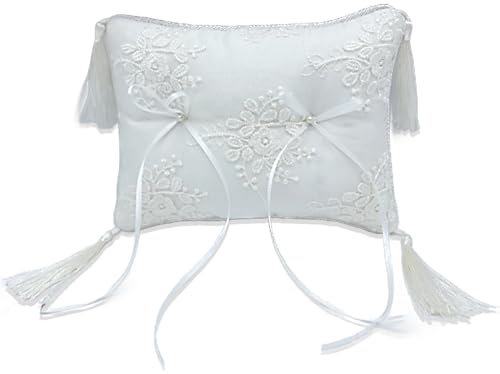 Cojín para Anillos de Boda Kraeoke Hilo de Seda cojín de Encaje, cojín de Boda, cojín de Boda, cojín de Boda, Anillos de Boda, S