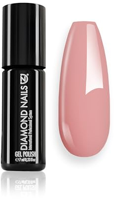 Diamond Nails - Smalto UV – Crema Polvere – 7 ml – Extra resistente – Shellac Premium per una lucentezza duratura – Unghie gel e vernici UV in perfetta qualità da studio