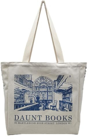 BROADREAM Jutebeutel Bedruckt Vintage, Jute Beutel, Einkaufstasche Bag, Canvas Tote Bag Aesthetic Vintage Taschen Groß Umhängetasche Stofftaschen für Damen Uni Arbeit