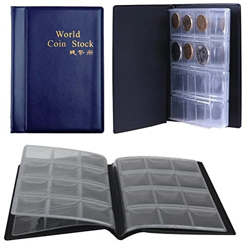 Münzalbum,Münzen Aufbewahrung,Sammelalbum für Diverse Münzen,Euromünzen Sammelalbum für Münzen,Pressed Penny Album Munzenalbu