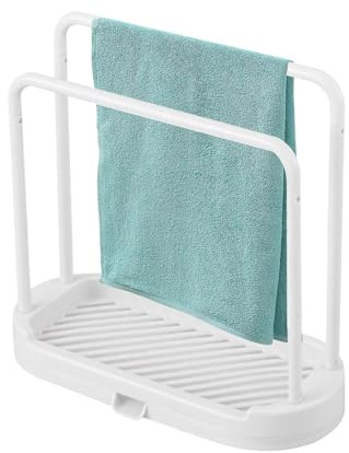 Spüllappenhalter für Küchenspüle,Lappenhalter für Küchenspüle | Waschlappenhalter, Spüllappenhalter - Abnehmbarer Spüllappen-Schwammhalter mit Abtropfschale für Küchenspüle, Lappen, Bürste, Schrubber
