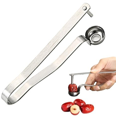 Kirschentkerner,Kirschkernentferner,Entkerner Kirschen Pflaumen Cherry Pitter Edelstahl Entsteiner Kirsch,Kirschentsteiner Manuell Kirschenentkerner für KirschkernPflaumenentsteinerSeed Remover