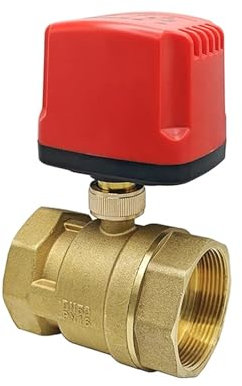 Motorisierter Kugelhahn, 2-Draht/3-Draht, wasserdicht, IP65, 2-Wege/3-Wege, DN15, DN20, DN25, elektrische Kugelhähne, Innengewinde, 12 V, 24 V, 220 V(2-WAY-DC12V-CR04,1-1/4 inch)