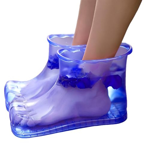 Wezalget Chaussures de bain de pieds de massage | 1 paire Bottes de trempage antidérapantes pour les pieds Baignoire mobile de trempage de pied de ménage, pour la relaxation des pieds