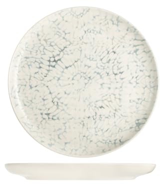 H&H-Set 12 Piatti Piani, linea Giove, 26 cm, in stoneware, lavabili in lavastoviglie