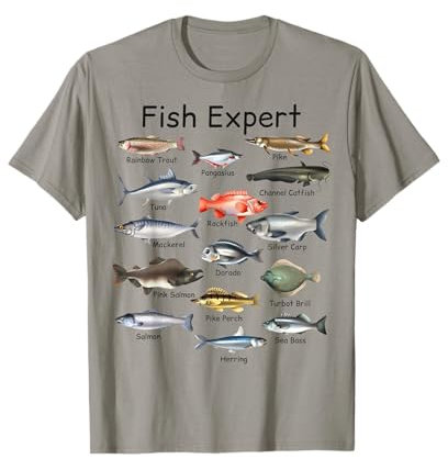 Fish Expert Graphic Herren Kleinkind Jungen Angelbekleidung Kinder T-Shirt