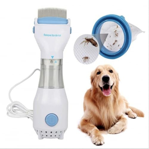 SuBeriYi Electric Vacuum Lice Comb，Flea Filter Remover - Out Performs Other Head Lice Combs and Lice Shampoo - Removes Lice and Eggs