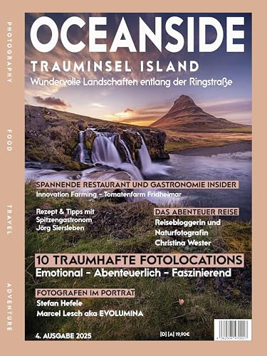 OCEANSIDE – Trauminsel Island | Fotomagazin mit spektakulären Landschaftsbildern | Natur, Nordlichter & Reiseinspiration | Hochwertiges Magazin für Fotografie- und Island-Fans