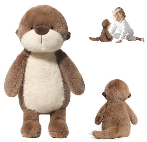 YANGUN Otter Kuscheltier, 36cm Otter Plüschtier, Kuscheltier Otter, Superweiche Kleines Kuscheltie zum Kuscheln und Spielen, Geschenk Spielzeug Für Kinder